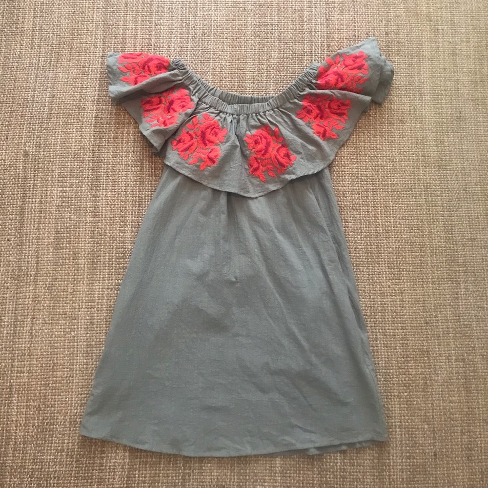 Umgee embroidered off the shoulder dress